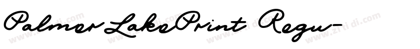 PalmerLakePrint Regu字体转换